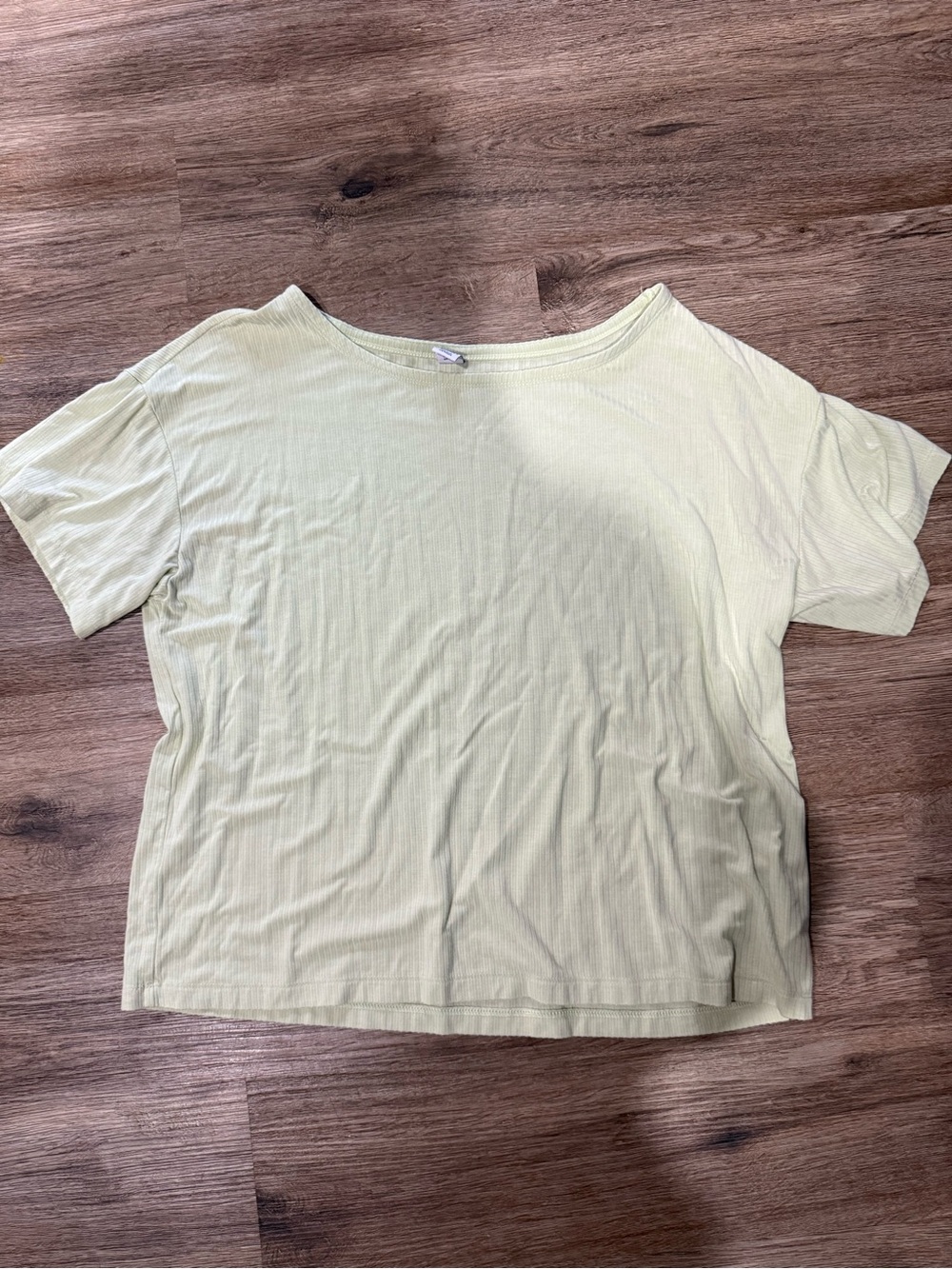 Old navy Essential Ribbed Short-Sleeve Top in neon Yellow